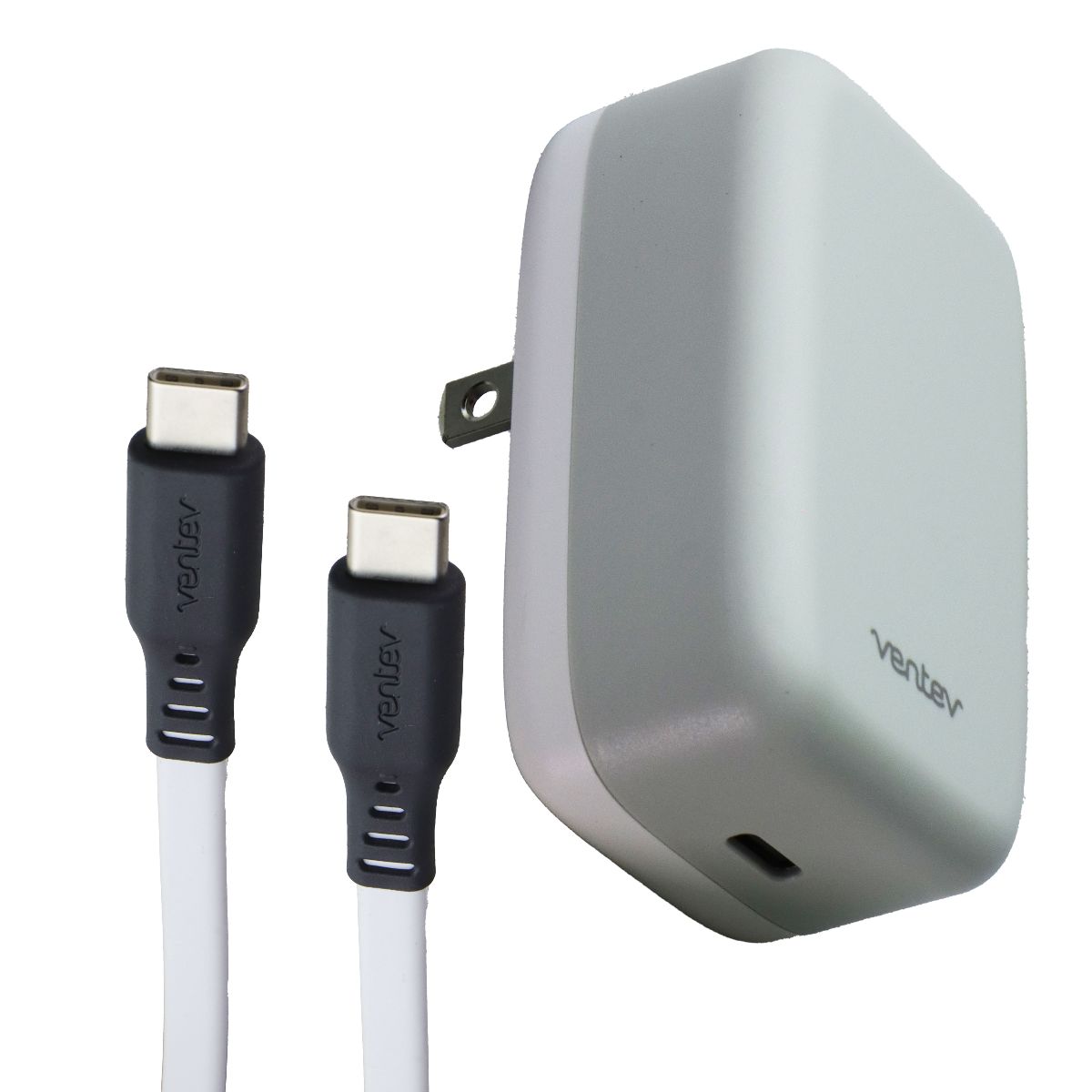 Ventev 30W Wall Charger + (USB-C to USB-C Cable) Combo - White Cell Phone - Chargers & Cradles Ventev - Simple Cell Bulk Wholesale Pricing - USA Seller