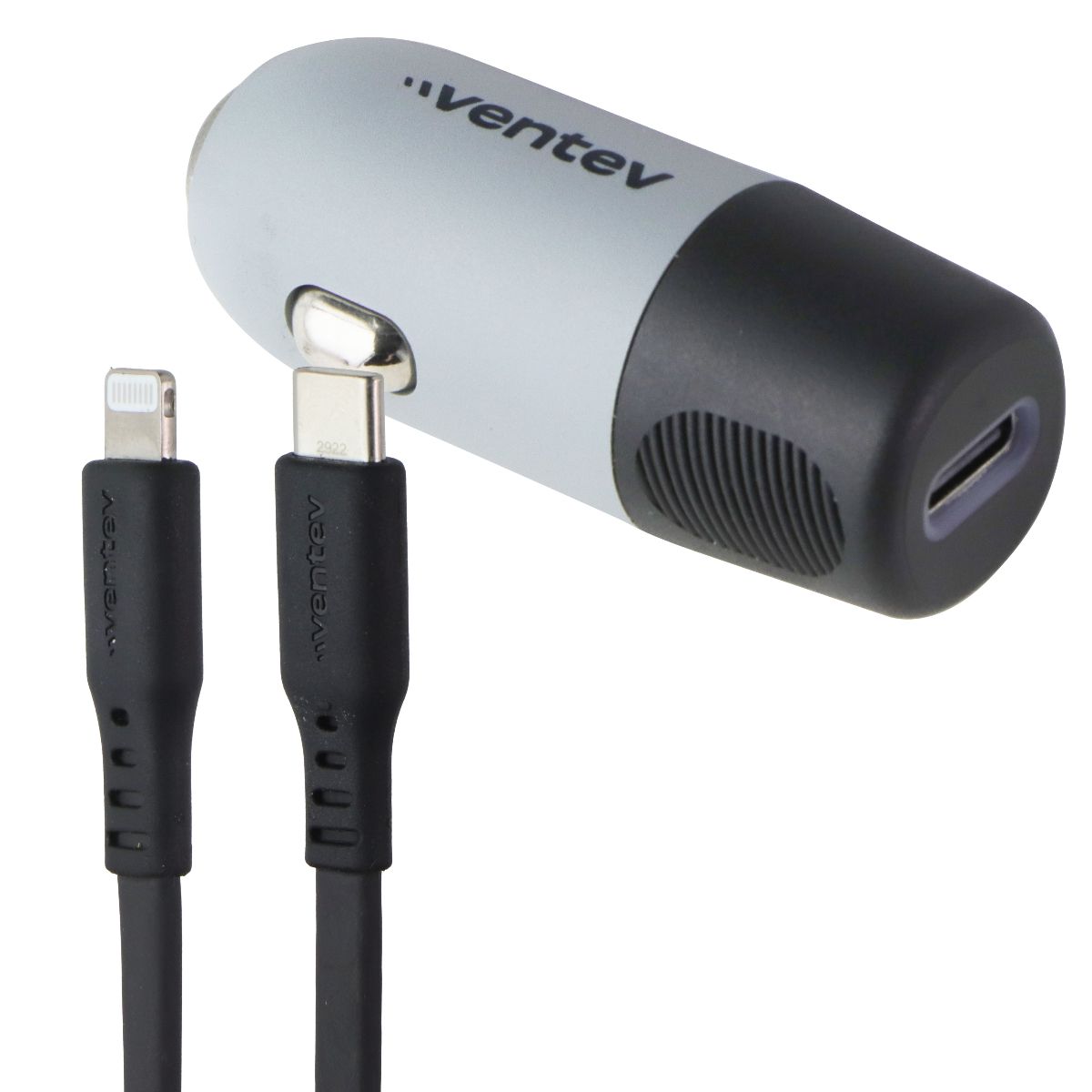 Ventev 20W ULTRAFAST USB-C Car Charger w/ Lightning/USB-C Cable (CC20-CL257361)