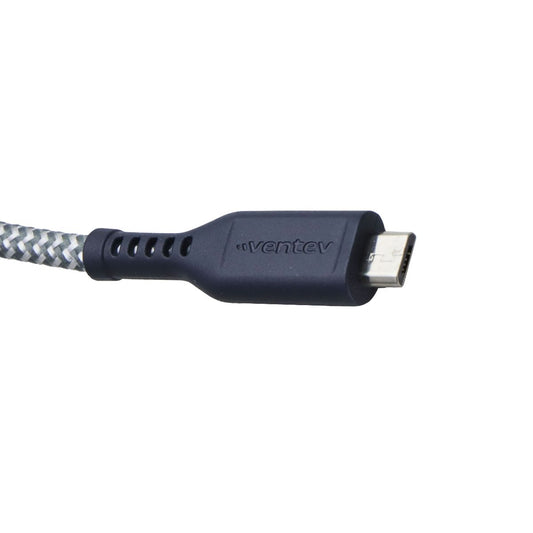 Ventev 6 Foot Braided High Speed USB-A to Micro-USB Cable - Gray Cell Phone - Cables & Adapters Ventev - Simple Cell Bulk Wholesale Pricing - USA Seller