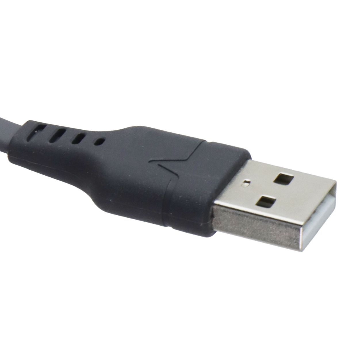 Ventev 3.3 Foot USB-A to USB-C High Speed Flat Cable - Gray Cell Phone - Cables & Adapters Ventev - Simple Cell Bulk Wholesale Pricing - USA Seller