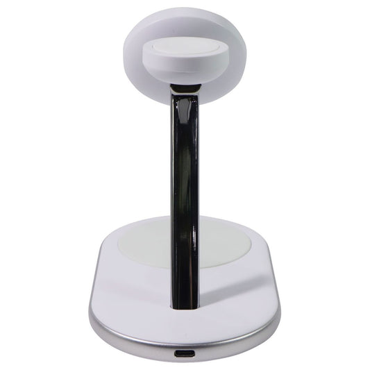 Ventev Qi2 Wireless 3-1 Desk Mount - White/Silver (Q2SSTAND3-266626) Cell Phone - Chargers & Cradles Ventev - Simple Cell Bulk Wholesale Pricing - USA Seller