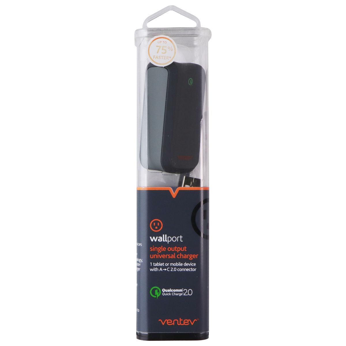 Ventev ( 505905 ) 3.3Ft Wall Charger & Cable for USB- C Devices - Gray Cell Phone - Cables & Adapters Ventev - Simple Cell Bulk Wholesale Pricing - USA Seller