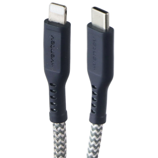 Ventev (6-Foot) USB-C to 8-Pin Braided High-Speed Cable - Black/Gray Cell Phone - Cables & Adapters Ventev - Simple Cell Bulk Wholesale Pricing - USA Seller