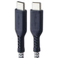 Ventev (6-Foot) USB-C to USB-C Braided High-Speed Cable - Black/Gray Cell Phone - Cables & Adapters Ventev - Simple Cell Bulk Wholesale Pricing - USA Seller