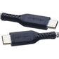 Ventev (6-Foot) USB-C to USB-C Braided High-Speed Cable - Black/Gray Cell Phone - Cables & Adapters Ventev - Simple Cell Bulk Wholesale Pricing - USA Seller