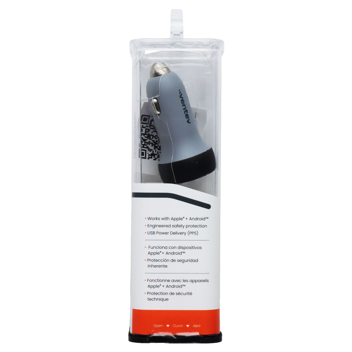 Ventev 30W Fast Charging USB-C Car Charger - Dark Gray Cell Phone - Chargers & Cradles Ventev - Simple Cell Bulk Wholesale Pricing - USA Seller