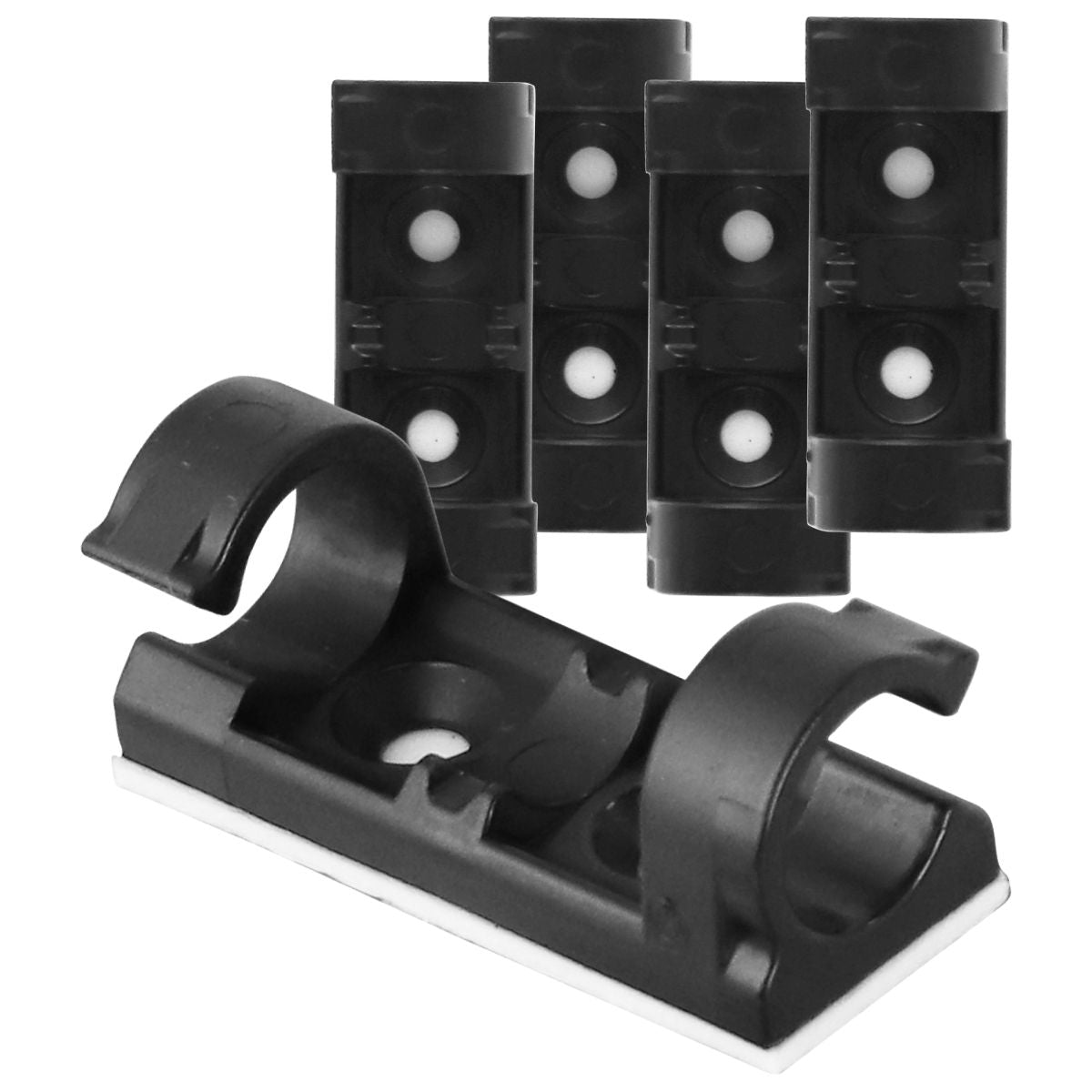 Verizon (5 Pack) of Adhesive Cable Management Clips - Black (SFE116CCR) Home Improvement - Other Home Improvement Verizon    - Simple Cell Bulk Wholesale Pricing - USA Seller