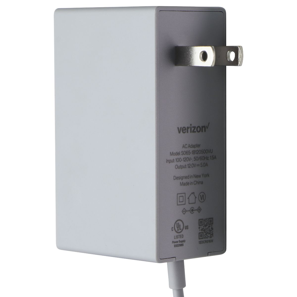 Verizon 12V/5A AC Adapter (S065-1B120500VU) - Gray Multipurpose Batteries & Power - Multipurpose AC to DC Adapters Verizon - Simple Cell Bulk Wholesale Pricing - USA Seller