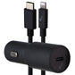 Verizon (6Ft) Vehicle Charger (30W) with USB-C to Lightning Cable - Black Cell Phone - Chargers & Cradles Verizon    - Simple Cell Bulk Wholesale Pricing - USA Seller
