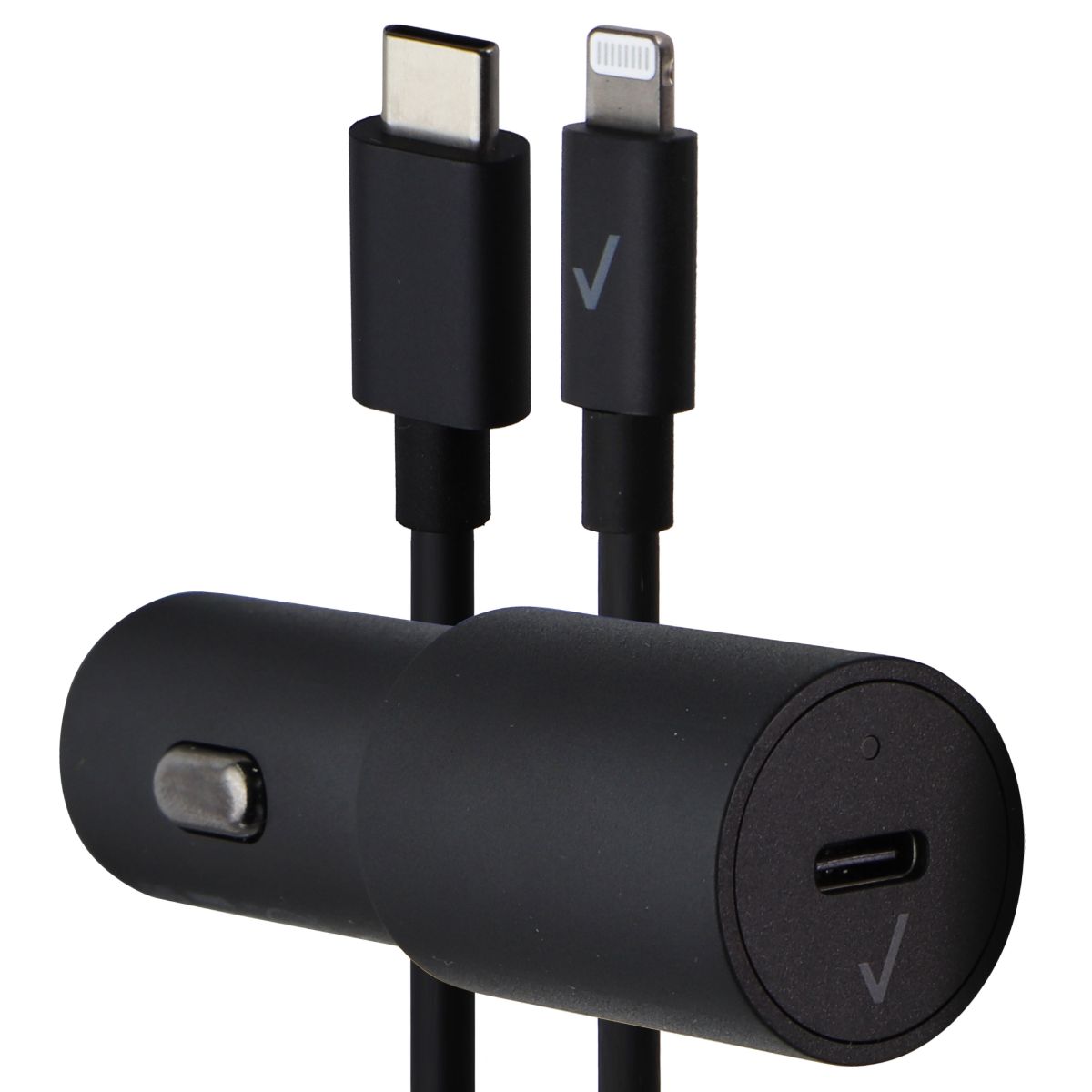 Verizon (6Ft) Vehicle Charger (30W) with USB-C to Lightning Cable - Black Cell Phone - Chargers & Cradles Verizon    - Simple Cell Bulk Wholesale Pricing - USA Seller