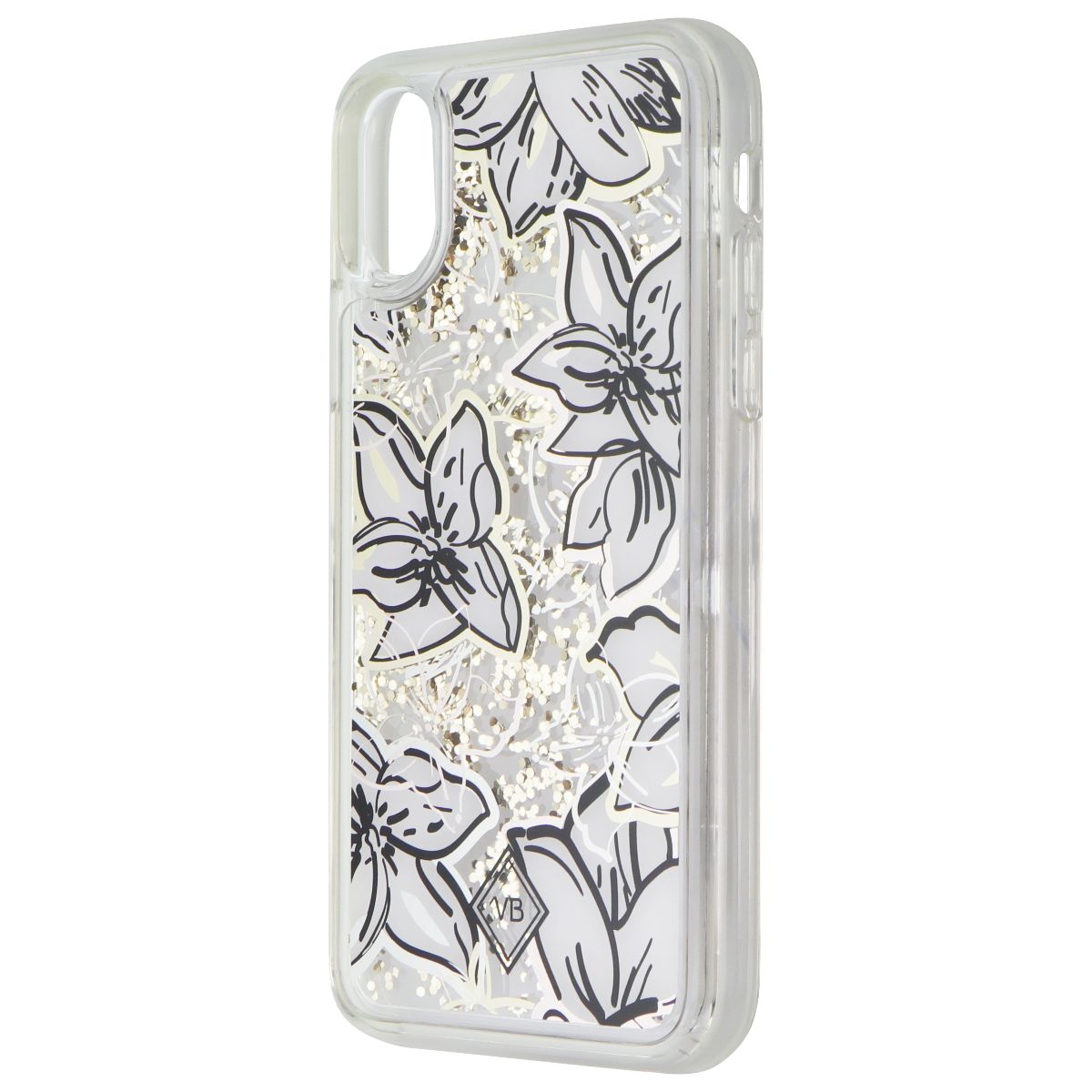 Vera Bradley Glitter Flurry Case for Apple iPhone X - White Flowers/Gold Glitter Cell Phone - Cases, Covers & Skins Vera Bradley    - Simple Cell Bulk Wholesale Pricing - USA Seller