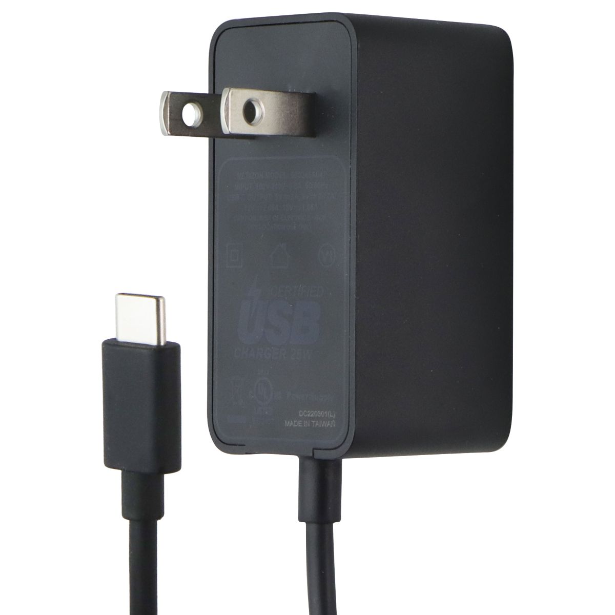 Verizon (24W) USB-C Charging Adapter Power Supply - Black (580245A647) Cell Phone - Chargers & Cradles Verizon - Simple Cell Bulk Wholesale Pricing - USA Seller