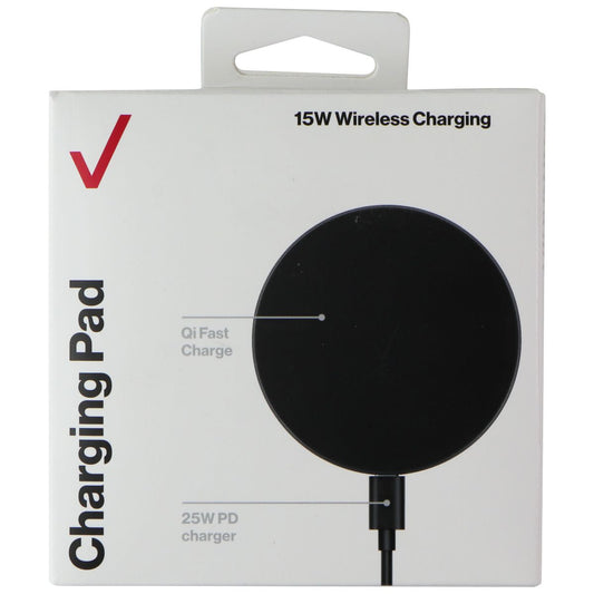 Verizon (15W) Qi Wireless Charging Pad - Black (WC15WGGLBLK-A) Cell Phone - Chargers & Cradles Verizon    - Simple Cell Bulk Wholesale Pricing - USA Seller