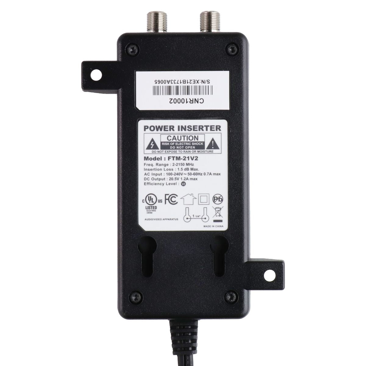 Verizon FTM-21V2 20.5V/1.2A Power Inserter - Black