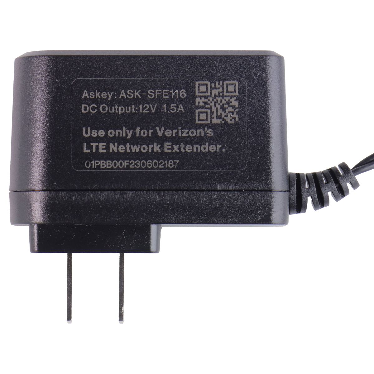 12V/1.5A Switching Power Adapter for Verizon Extender - Black F18L16-120150SPAU Multipurpose Batteries & Power - Travel Adapters & Converters Verizon - Simple Cell Bulk Wholesale Pricing - USA Seller