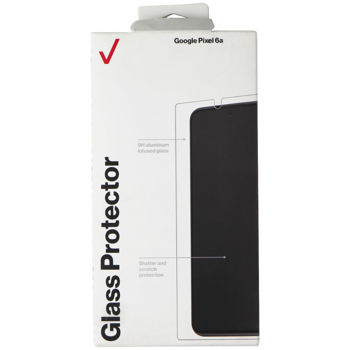 Verizon Glass Protector Screen Protector for Google Pixel 6a Cell Phone - Screen Protectors Verizon    - Simple Cell Bulk Wholesale Pricing - USA Seller