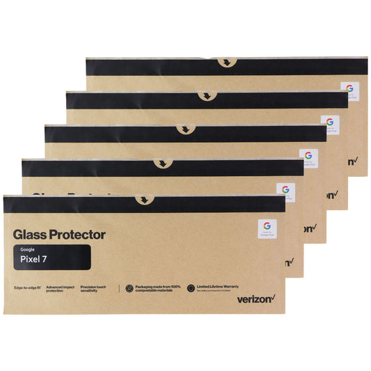 Verizon/Belkin Glass Screen Protectors for Google Pixel 7 - (5-Pack) BULK PKG*