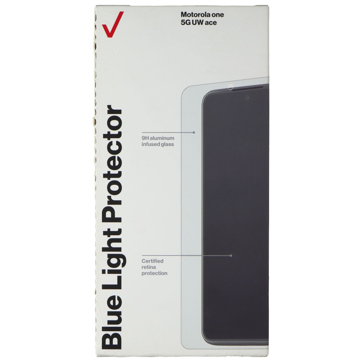 Verizon Blue Light Screen Protector for Motorola One 5G UW Ace - Clear/Tinted Cell Phone - Cases, Covers & Skins Verizon    - Simple Cell Bulk Wholesale Pricing - USA Seller