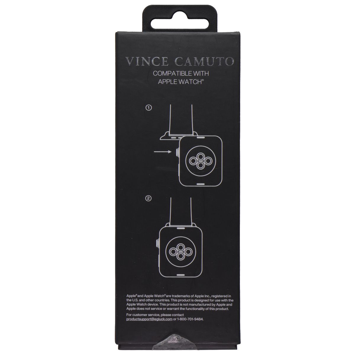 Vince Camuto Stainless Steel Watch Band for Apple Watch (42/44/45mm) - Gunmetal Smart Watch Accessories - Watch Bands Vince Camuto    - Simple Cell Bulk Wholesale Pricing - USA Seller