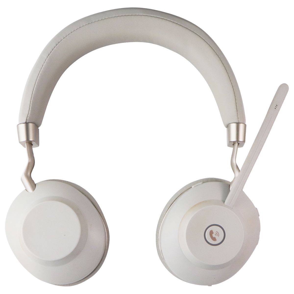 Vonztek Bluetooth Headset with Mic/Charging Base/USB Dongle - Champagne White Computer Accessories - Headsets Vonztek - Simple Cell Bulk Wholesale Pricing - USA Seller