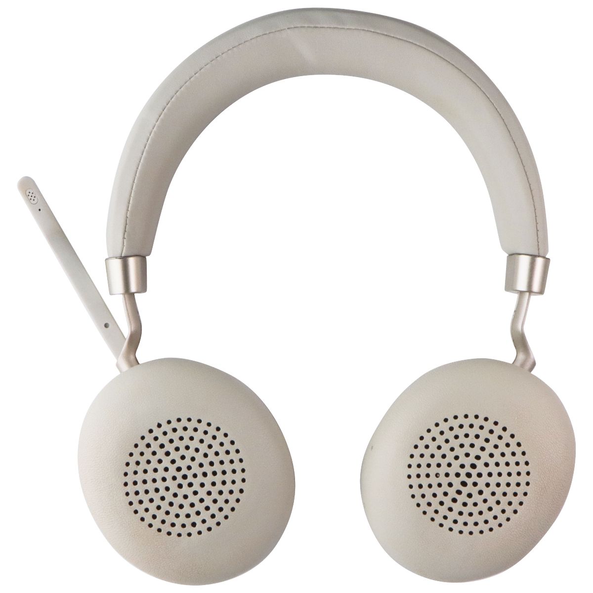 Vonztek Bluetooth Headset with Mic/Charging Base/USB Dongle - Champagne White Computer Accessories - Headsets Vonztek - Simple Cell Bulk Wholesale Pricing - USA Seller