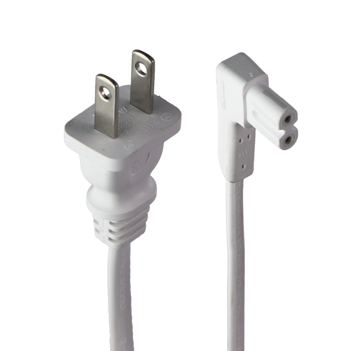 Well Shin (2M/6-Ft) 7A/125V Power Cord 2-Prong Wall Plug White E115330 / WS-004 TV, Video & Audio Accessories - Other TV, Video & Audio Accs Well Shin - Simple Cell Bulk Wholesale Pricing - USA Seller