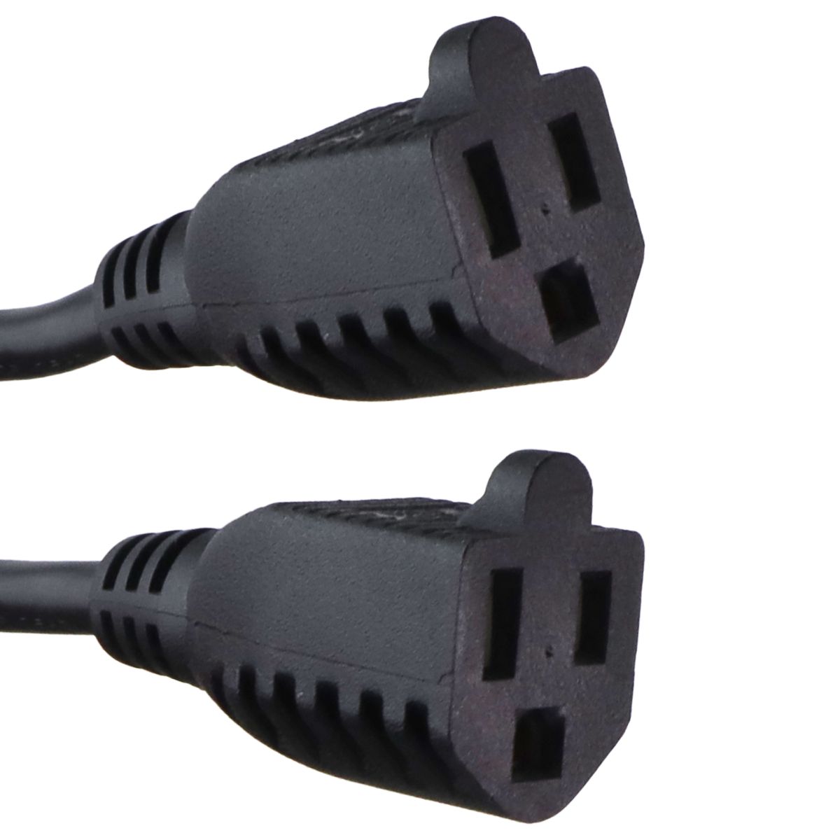 Well Shin AC Power Y-Splitter Cable - 1 Male to 2 Female - Black / 18-in Power Management - Surge Protectors, Power Strips Well Shin - Simple Cell Bulk Wholesale Pricing - USA Seller
