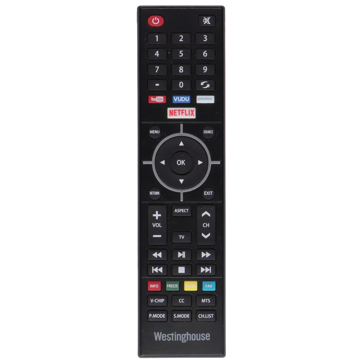 Westinghouse Remote Control for Select Westinghouse TVs (Netflix/Youtube/Vudu) TV, Video & Audio Accessories - Remote Controls Westinghouse - Simple Cell Bulk Wholesale Pricing - USA Seller