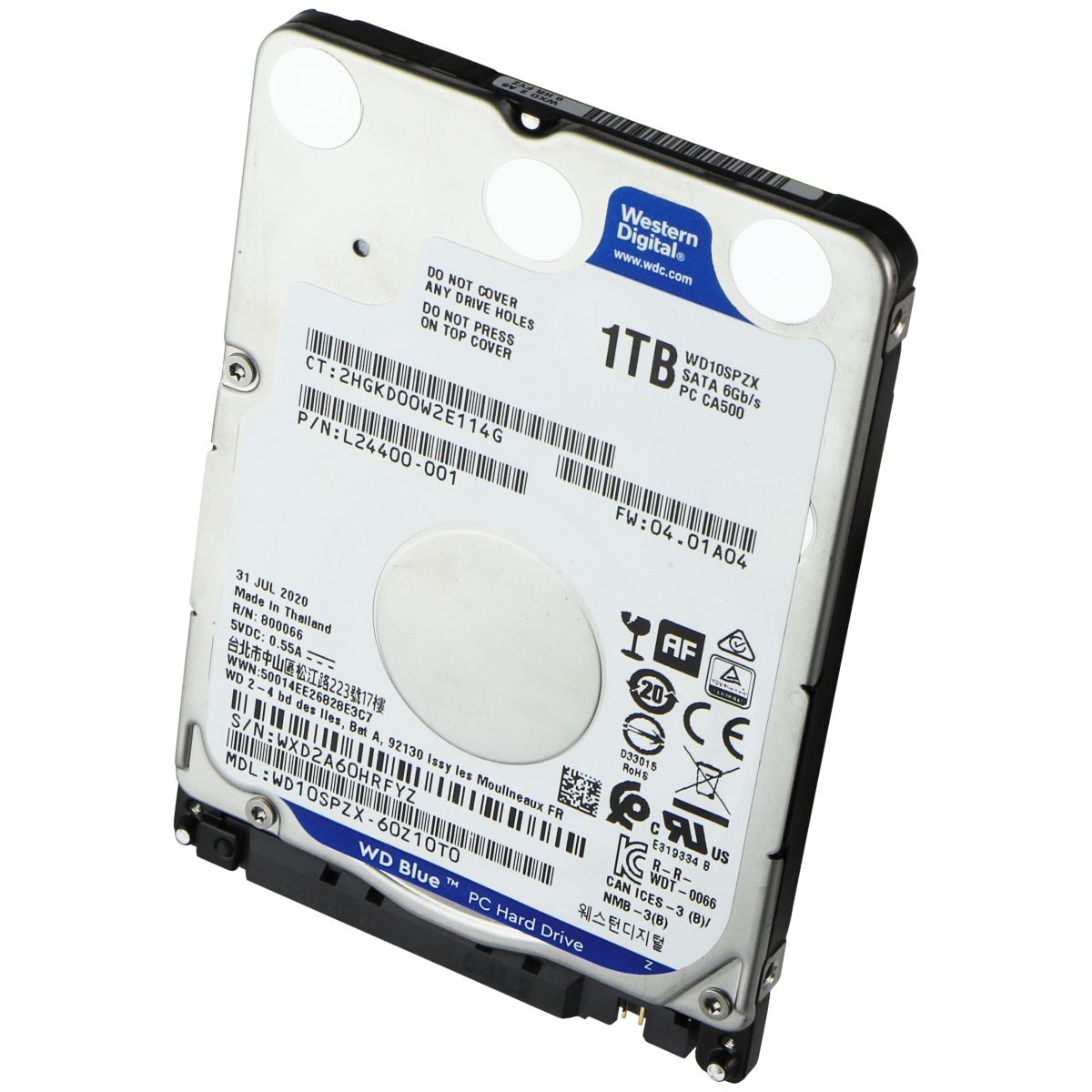 Western Digital (1TB) SATA 6Gb/s Hard Drive Storage (WD10SPZX-60Z10T0) Digital Storage - Internal Hard Disk Drives, HDD Western Digital - Simple Cell Bulk Wholesale Pricing - USA Seller