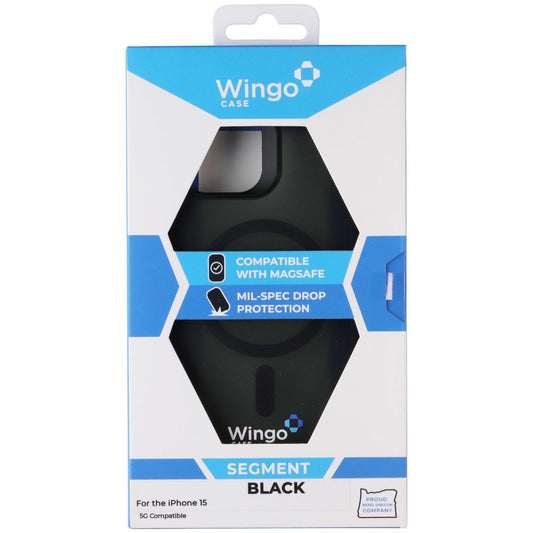 WingoCase Segment Series for MagSafe for Apple iPhone 15 - Black
