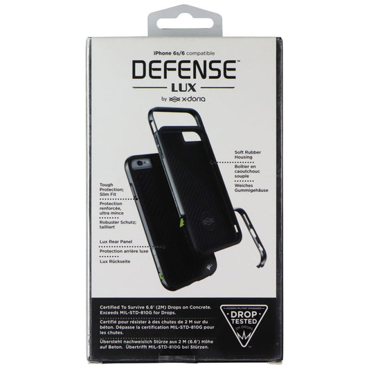 X-Doria Defense Lux Phone Case for Apple iPhone 6s/6 - Black Carbon Fiber