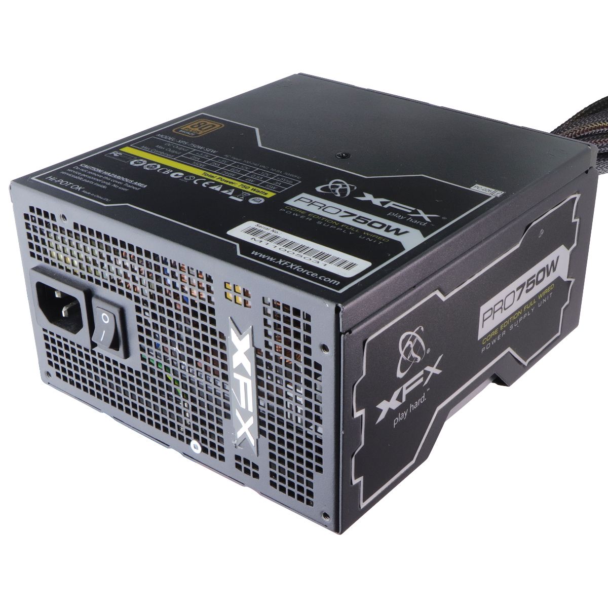 XFX PRO750W Core Edition (TS Series) Full Wired Power Supply Unit (XPS-750W-SEW) Computer Parts - Power Supplies XFX - Simple Cell Bulk Wholesale Pricing - USA Seller