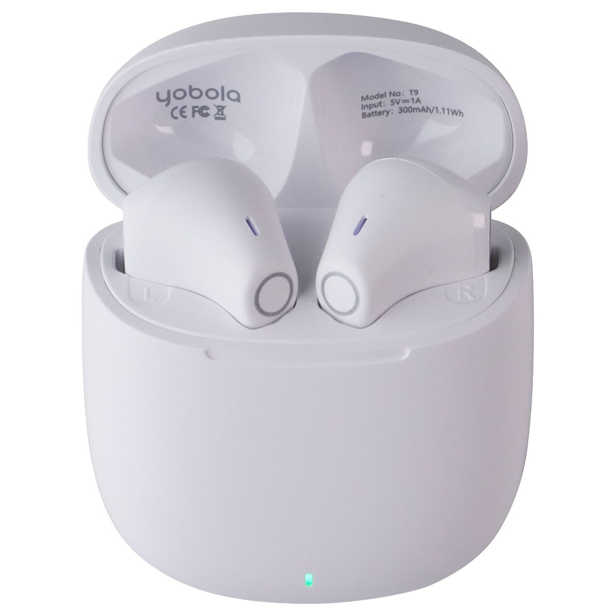 Yobola True Wireless Bluetooth IPX5 Waterproof Earbuds with Mic - White (T9)