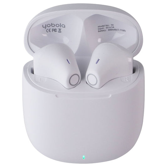 Yobola True Wireless Bluetooth IPX5 Waterproof Earbuds with Mic - White (T9)