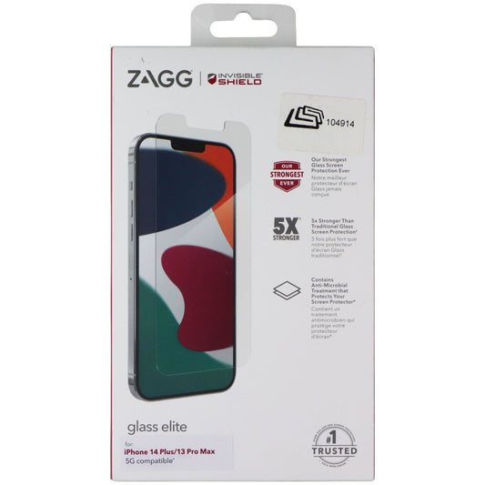 ZAGG Glass Elite - Screen Protector for iPhone 14 Plus / 13 Pro Max Cell Phone - Screen Protectors Zagg - Simple Cell Bulk Wholesale Pricing - USA Seller