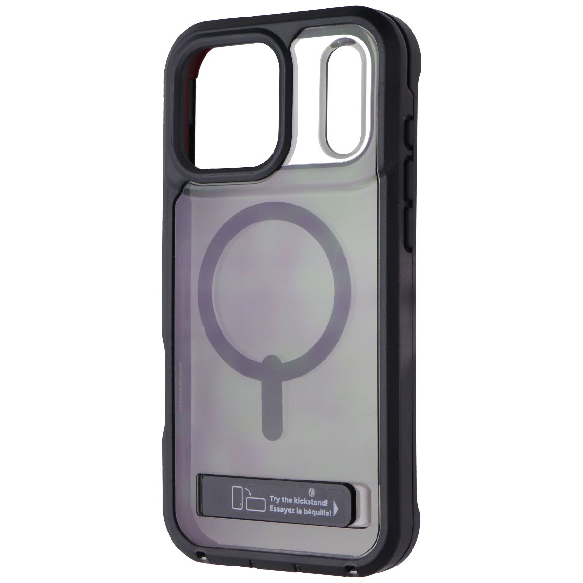 ZAGG Rainier Case with Kickstand for MagSafe for Apple iPhone 17 Pro Max - Smoke Cell Phone - Cases, Covers & Skins Zagg - Simple Cell Bulk Wholesale Pricing - USA Seller