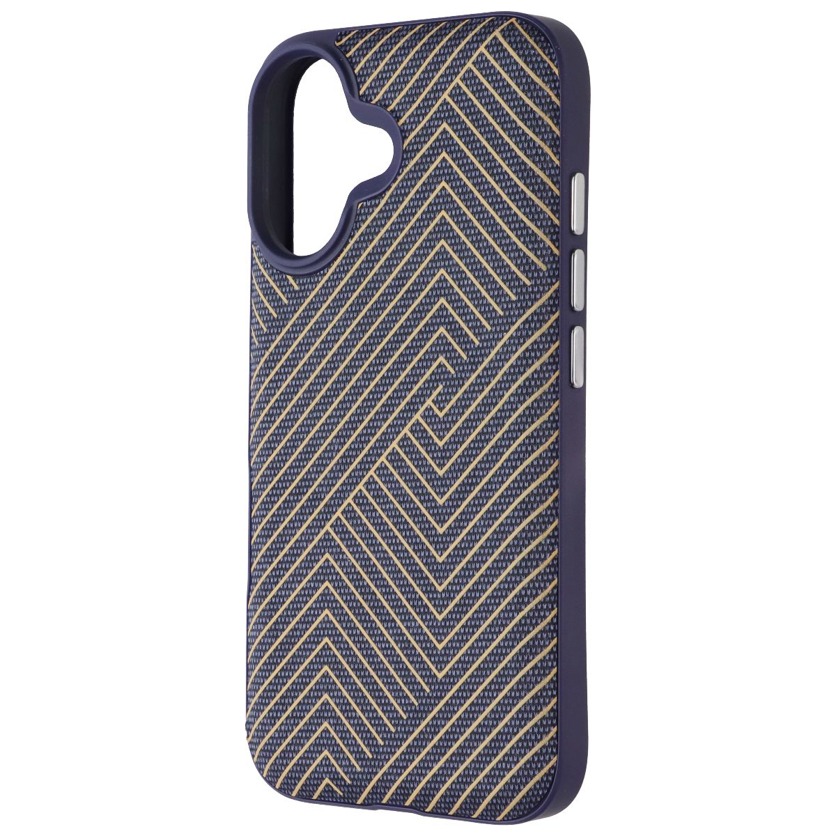 ZAGG London Snap Case for Apple iPhone 16 - Navy Blue / Gold