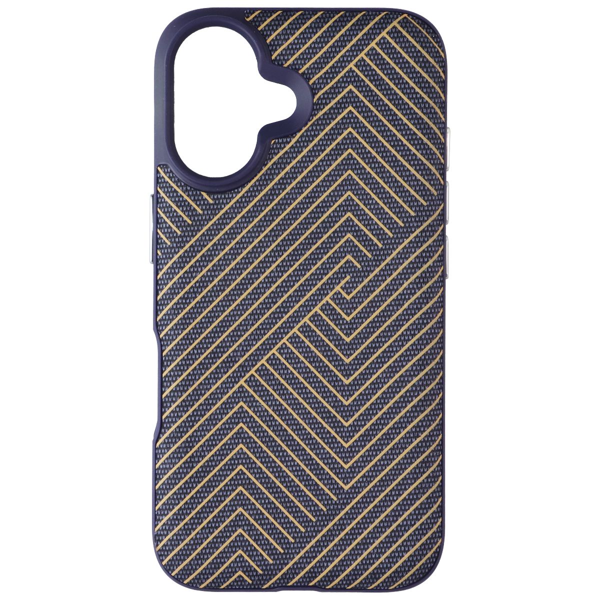 ZAGG London Snap Case for Apple iPhone 16 - Navy Blue / Gold