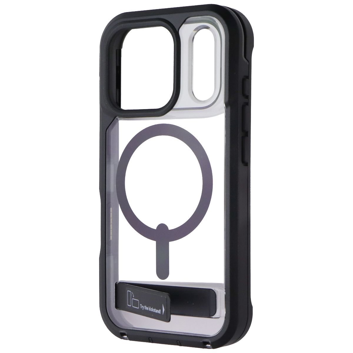 ZAGG Rainier Case with Kickstand for MagSafe for iPhone 17 Pro - Black/Clear Cell Phone - Cases, Covers & Skins Zagg - Simple Cell Bulk Wholesale Pricing - USA Seller