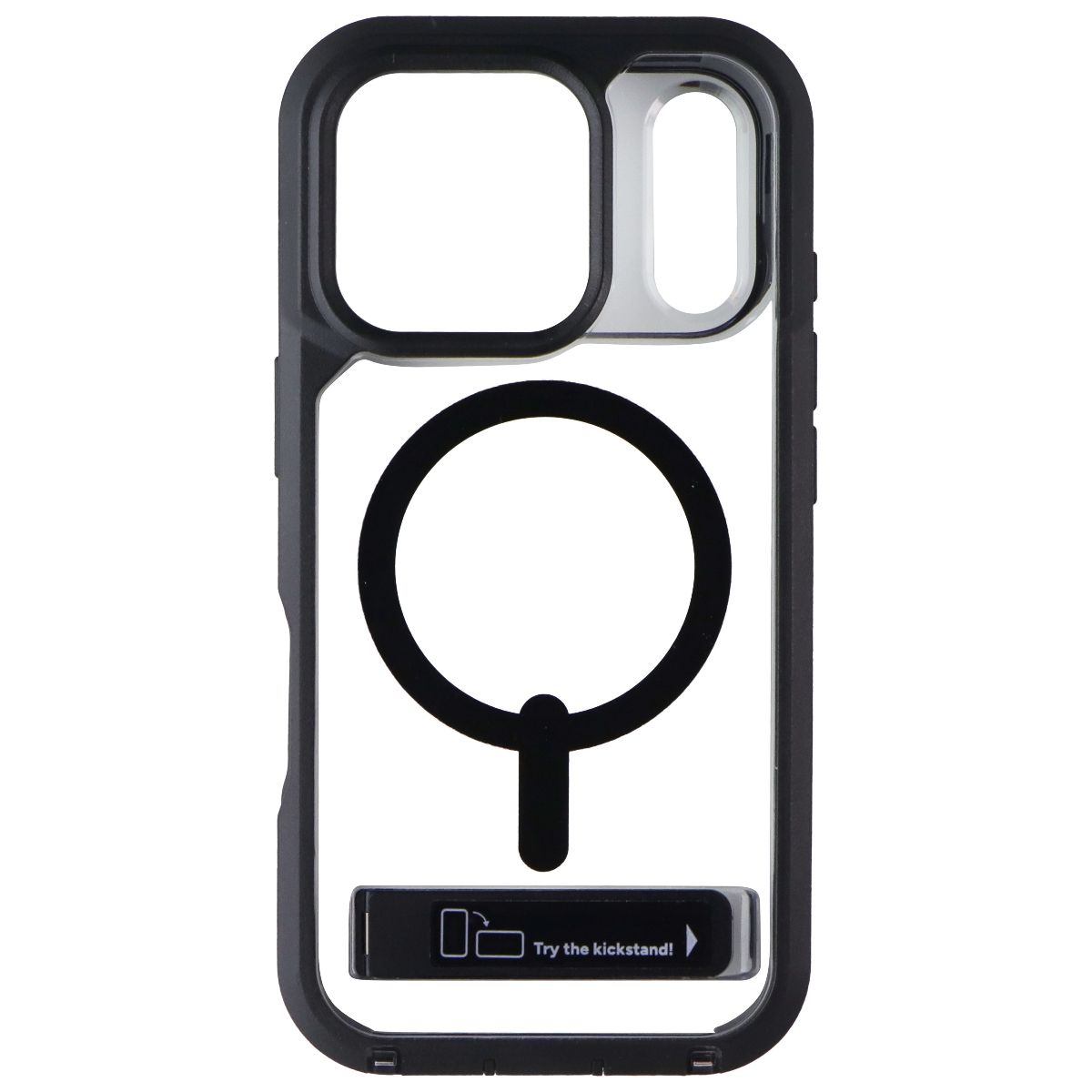 ZAGG Rainier Case with Kickstand for MagSafe for iPhone 17 Pro - Black/Clear Cell Phone - Cases, Covers & Skins Zagg - Simple Cell Bulk Wholesale Pricing - USA Seller