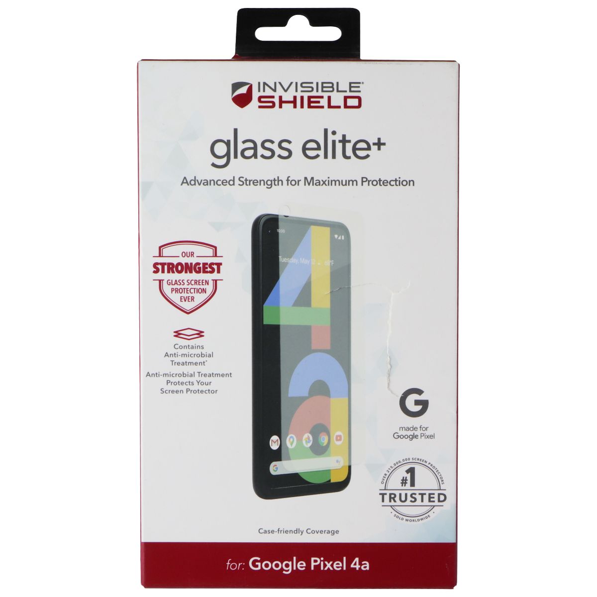 ZAGG InvisibleShield (Glass Elite+) Screen Protector for Pixel 4a - Clear Cell Phone - Screen Protectors Zagg    - Simple Cell Bulk Wholesale Pricing - USA Seller