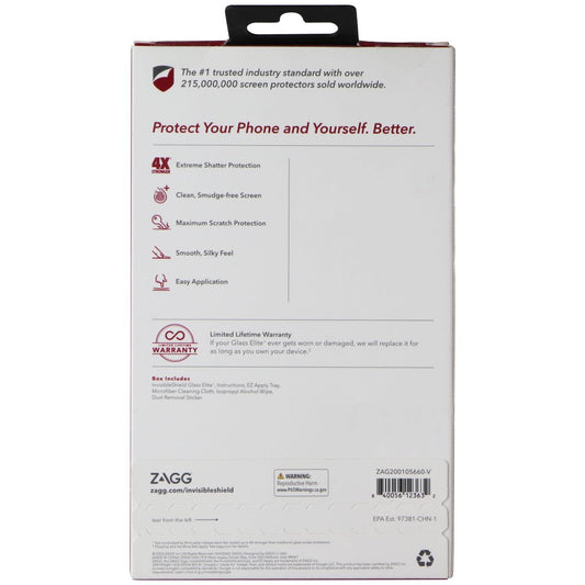 ZAGG InvisibleShield (Glass Elite+) Screen Protector for Pixel 4a - Clear Cell Phone - Screen Protectors Zagg - Simple Cell Bulk Wholesale Pricing - USA Seller