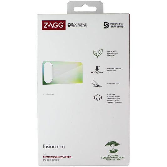 ZAGG Fusion Eco (Exterior Display) Protector for Samsung Galaxy Z Flip4 5G Cell Phone - Screen Protectors Zagg - Simple Cell Bulk Wholesale Pricing - USA Seller