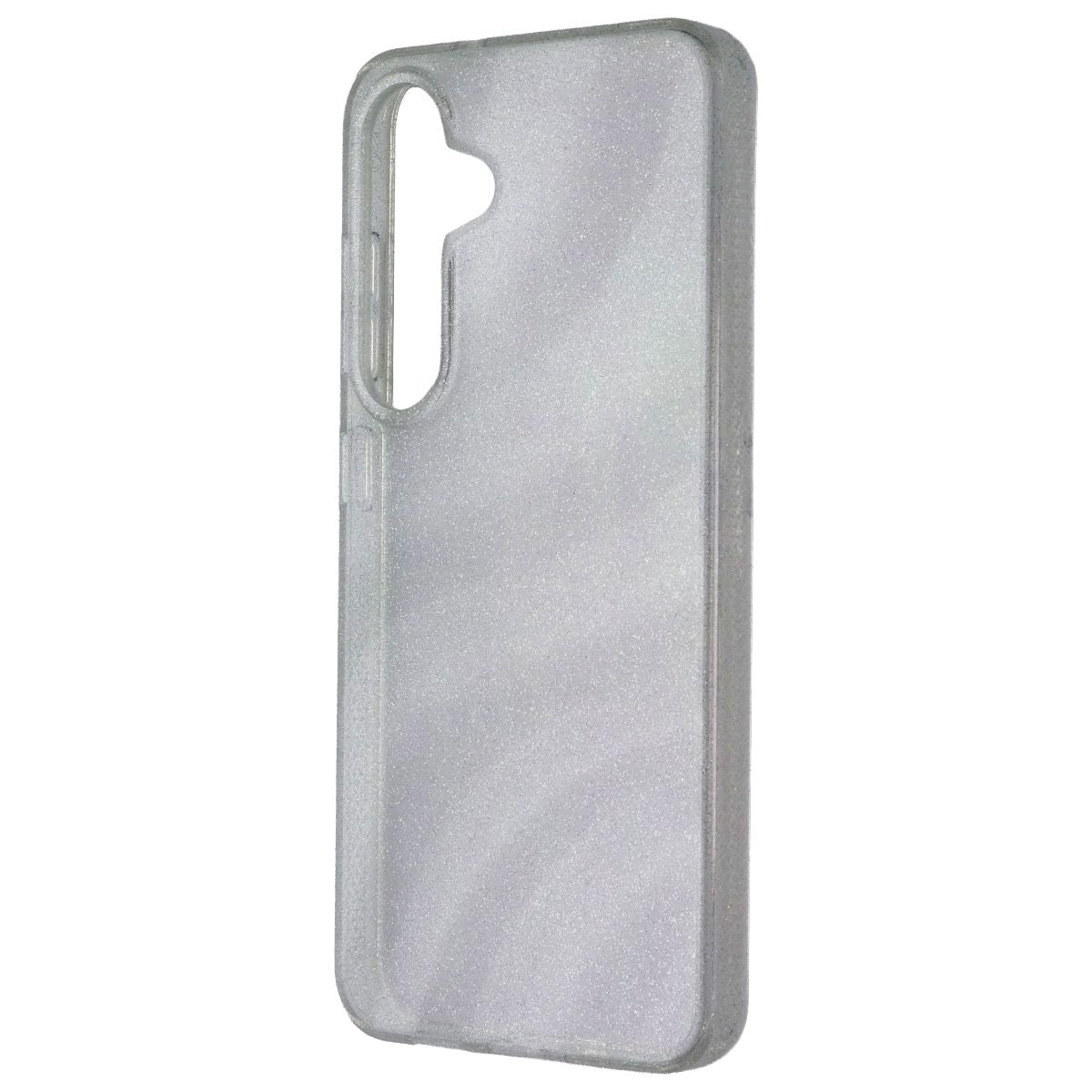 ZAGG Milan Series Case for Samsung Galaxy S25 - Glitter Swirl Silver