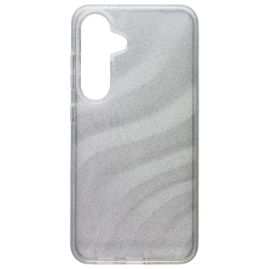 ZAGG Milan Series Case for Samsung Galaxy S25 - Glitter Swirl Silver Cell Phone - Cases, Covers & Skins Zagg - Simple Cell Bulk Wholesale Pricing - USA Seller