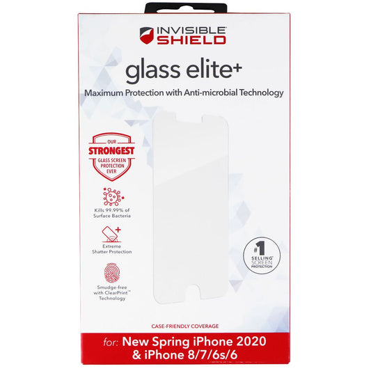 ZAGG Invisible Shield Elite+ Glass Screen Protector for iPhone 8/7/6s/6 - Clear