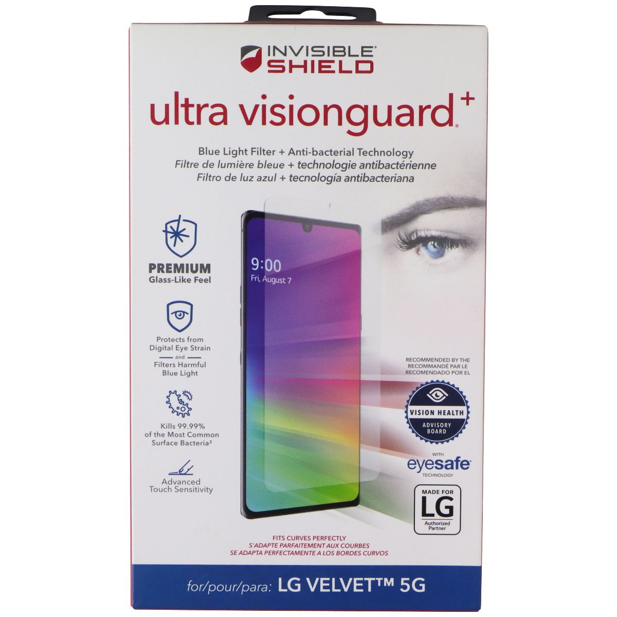 ZAGG Invisible Shield (Ultra Visionguard+) Screen Protector for LG Velvet 5G Cell Phone - Screen Protectors Zagg - Simple Cell Bulk Wholesale Pricing - USA Seller