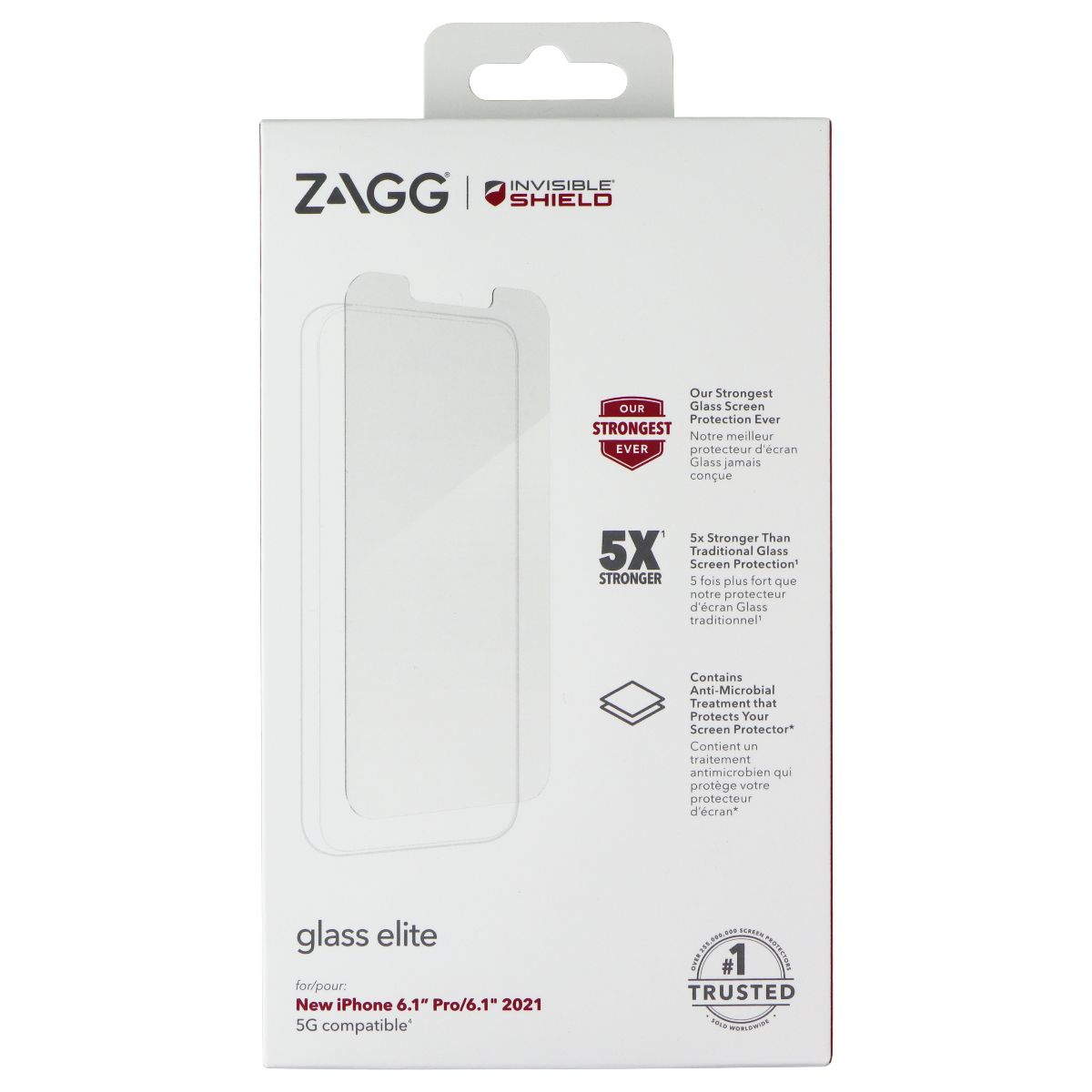 ZAGG Glass Elite Screen Protector for Apple iPhone 14/13 Pro/13 Cell Phone - Screen Protectors Zagg - Simple Cell Bulk Wholesale Pricing - USA Seller