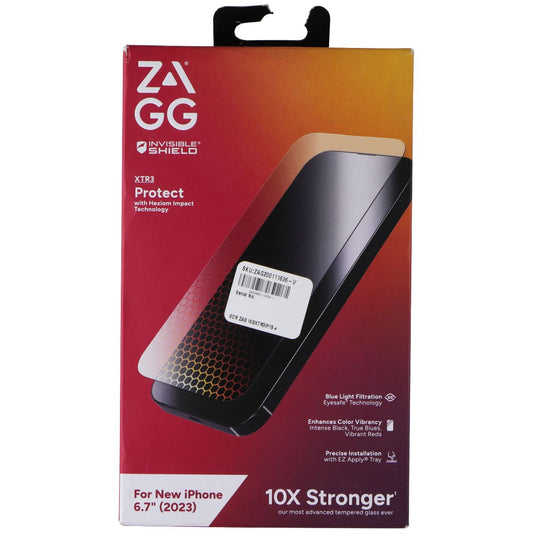 ZAGG (Glass XTR3) Screen Protector for iPhone 15 Plus / 14 Plus - Clear Cell Phone - Screen Protectors Zagg    - Simple Cell Bulk Wholesale Pricing - USA Seller