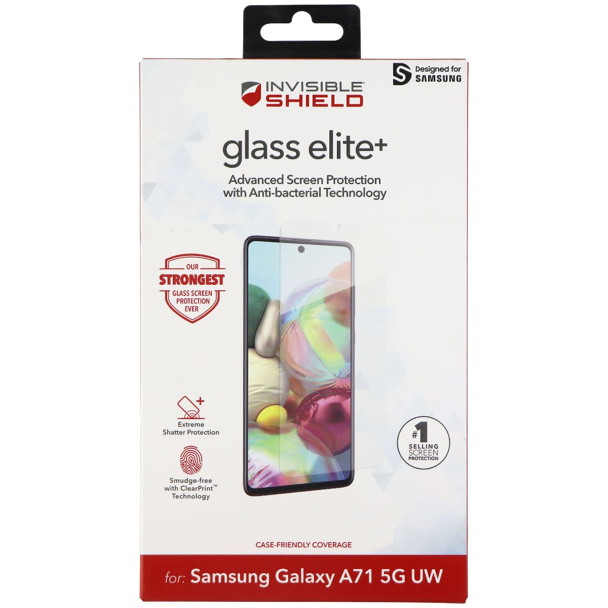 ZAGG InvisibleShield (Glass Elite+) for Samsung Galaxy A71 5G UW - Clear Cell Phone - Screen Protectors Zagg    - Simple Cell Bulk Wholesale Pricing - USA Seller